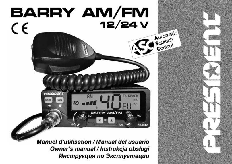 PRESIDENT BARRY ASC User manual