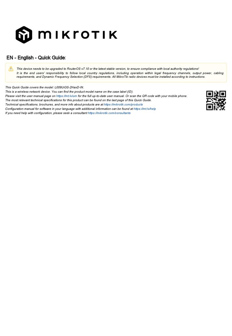 MikroTik L009UiGS-2HaxD User manual