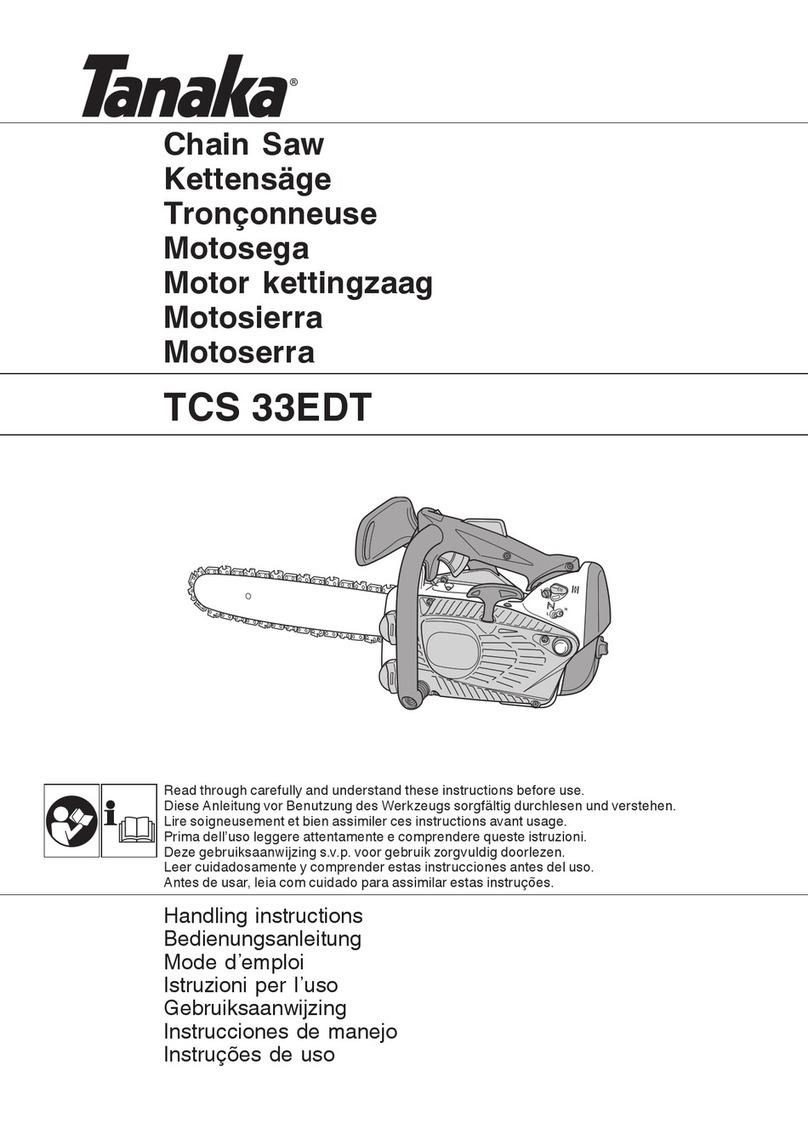 Tanaka TCS 33EDT User manual