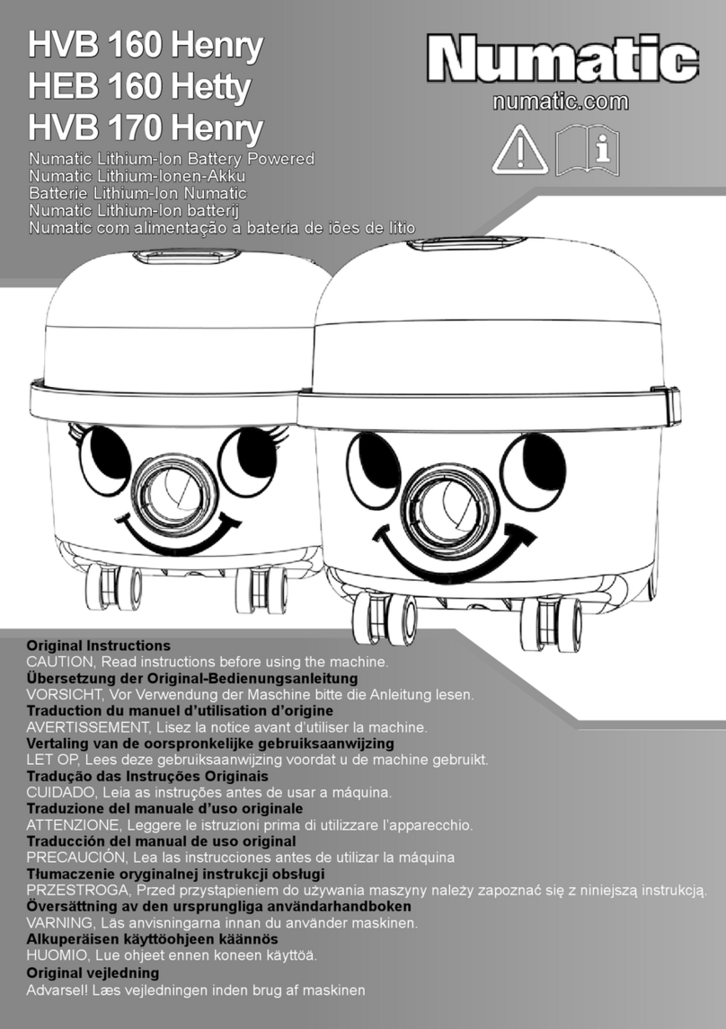 Numatic HEB 160 Hetty Original instructions