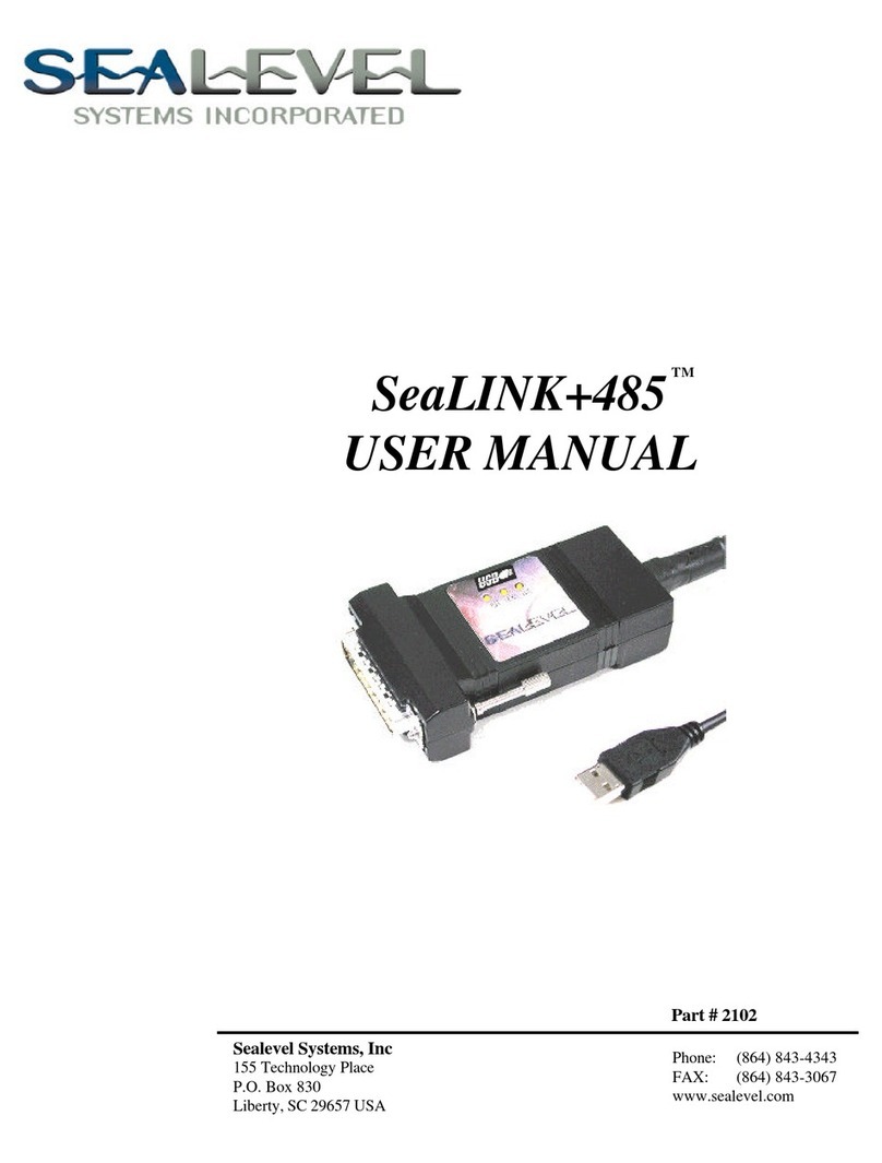 SeaLevel SeaLINK+ 485 User manual