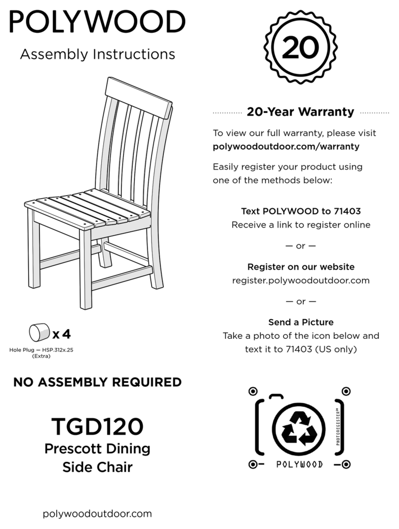 Polywood TGD120 User manual Polywood TGD120 User manual