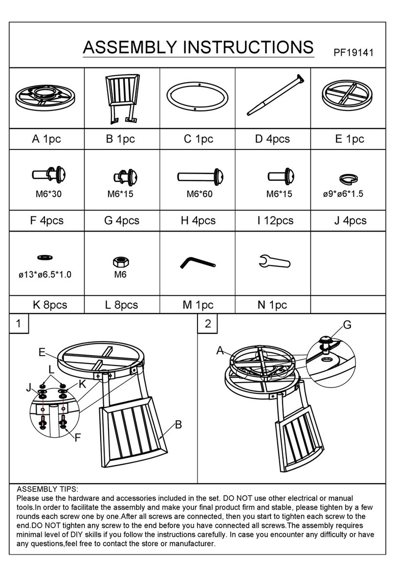 Festival Depot PF19141 Assembly instructions