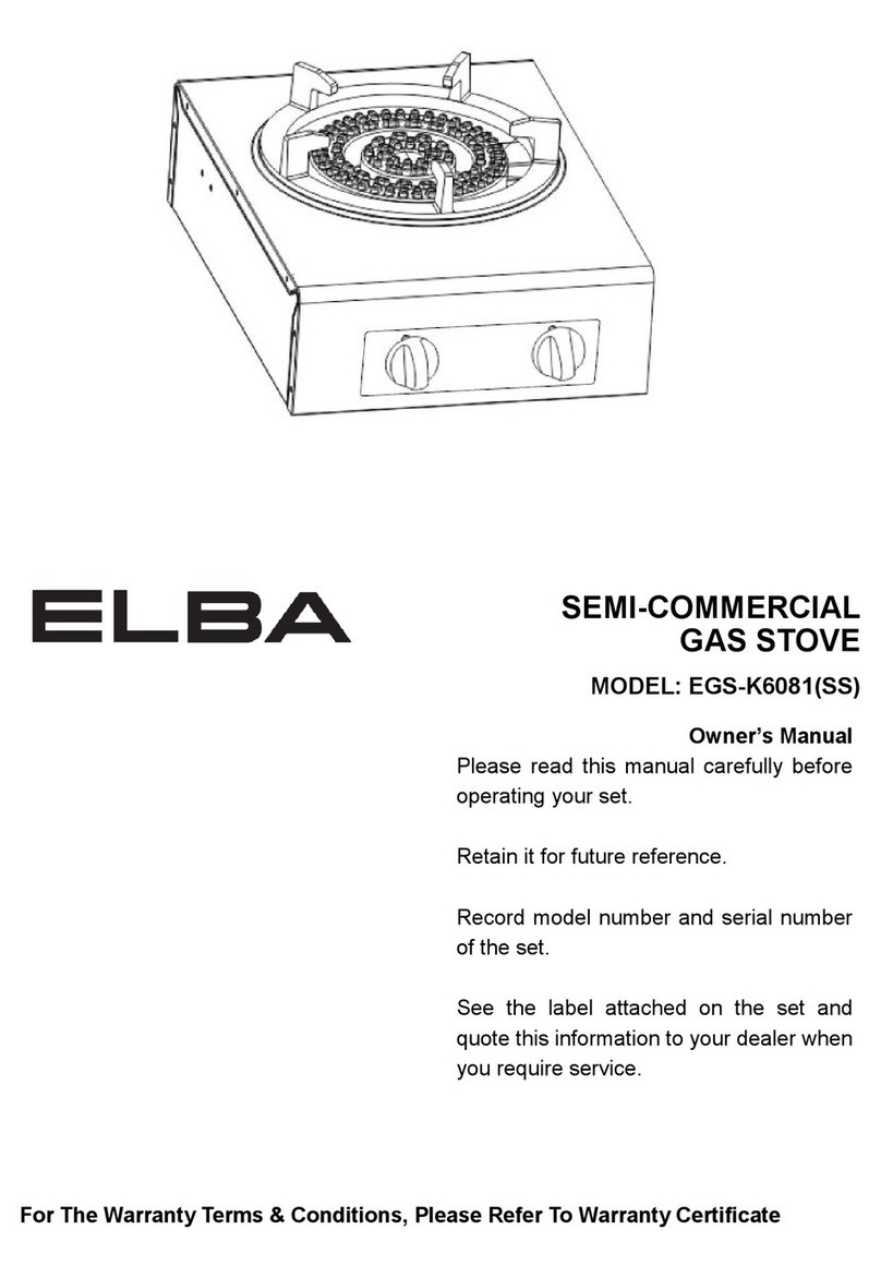 Elba EGS-K6081 owner's manual