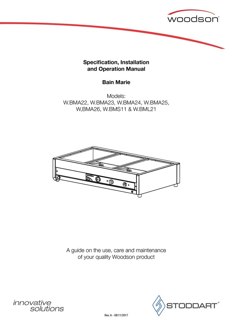 STODDART Woodson W.BMA22 Specification, installation and operation manual