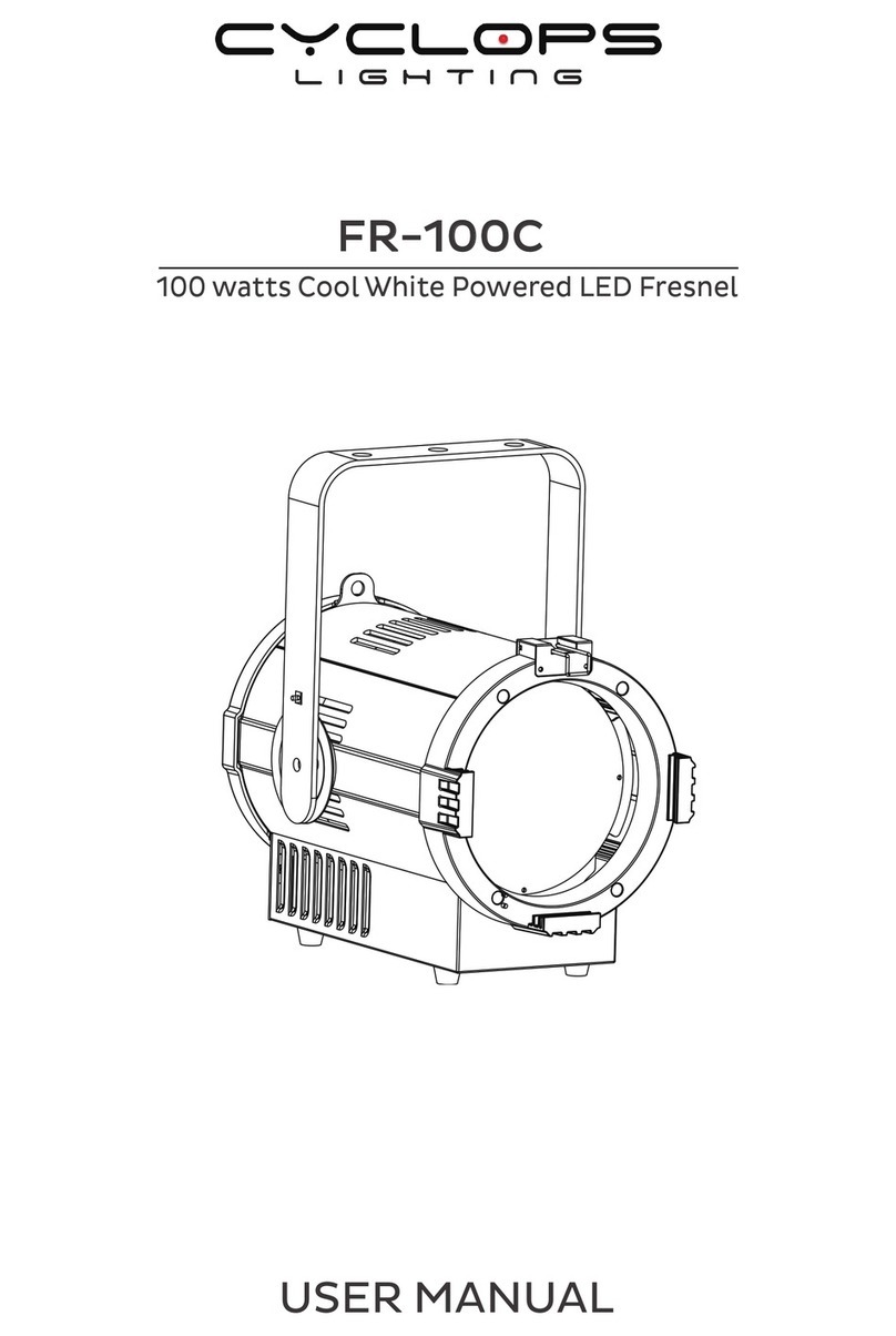 Cyclops Lighting FR-100C user manual