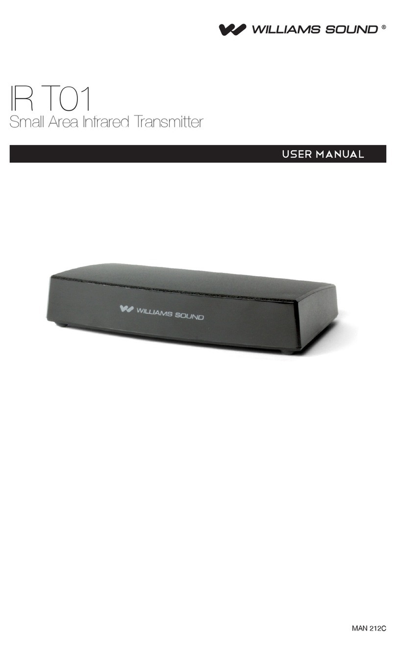 Williams Sound IR T01 User manual