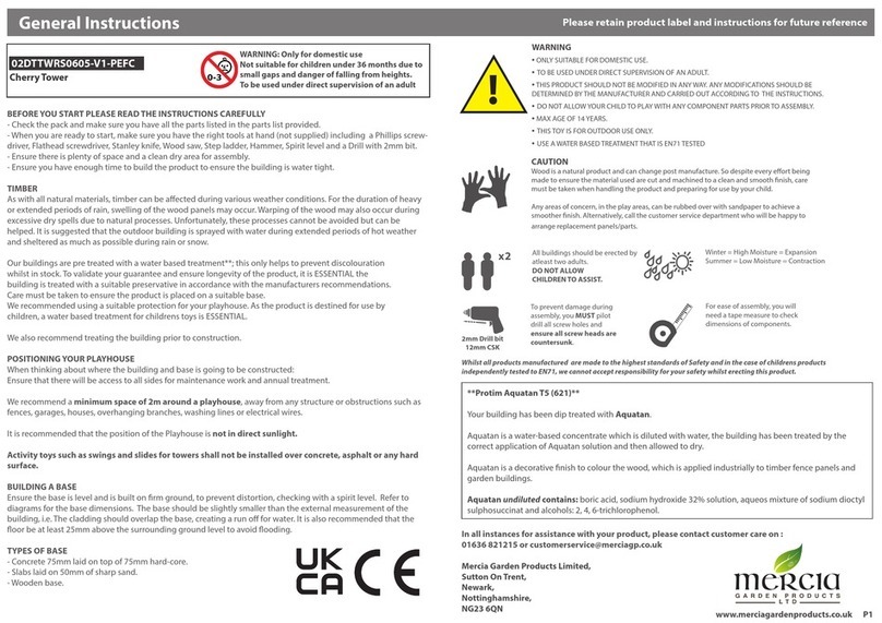 Mercia Garden Products 02DTTWRS0605-V1-PEFC General instructions Mercia Garden Products 02DTTWRS0605-V1-PEFC General instructions