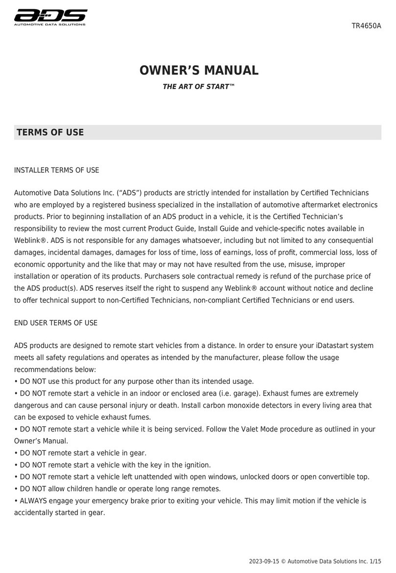 ADS TR4650A User manual