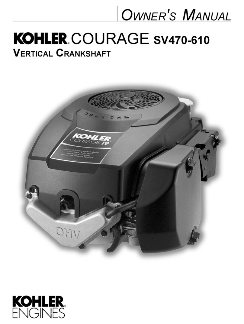 Kohler COURAGE SV470-610 User manual