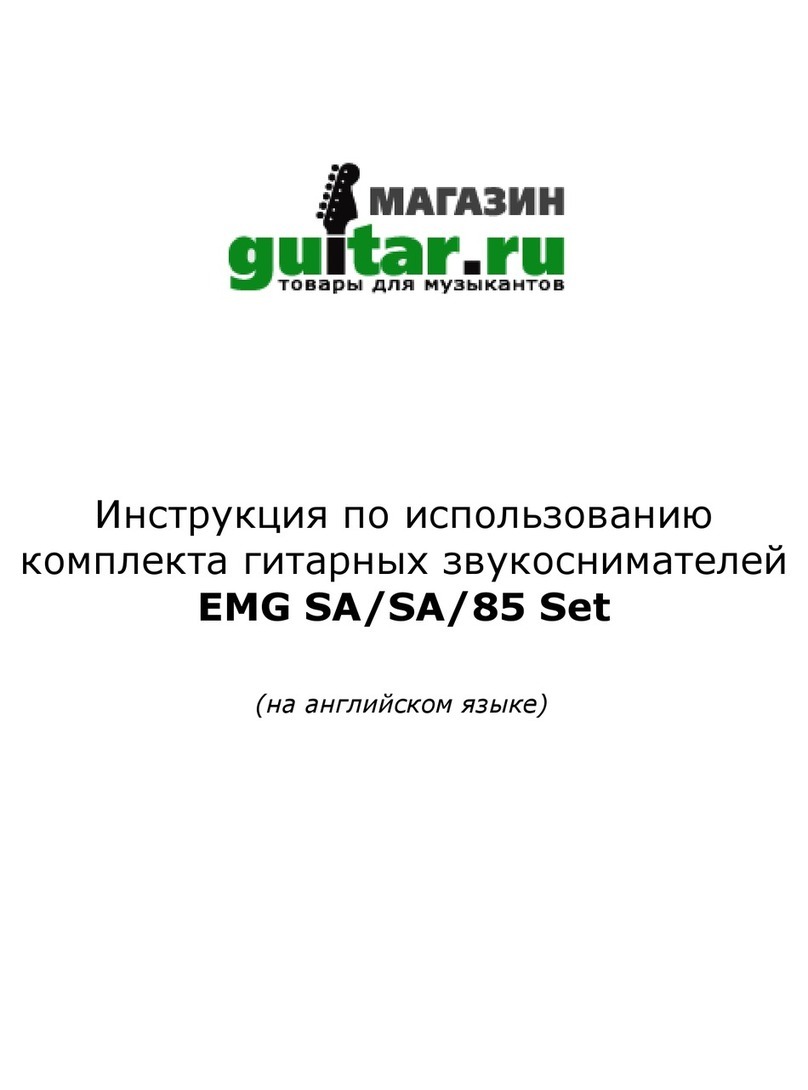 EMG SA/SA/85 Set Installation information EMG SA/SA/85 Set Installation information