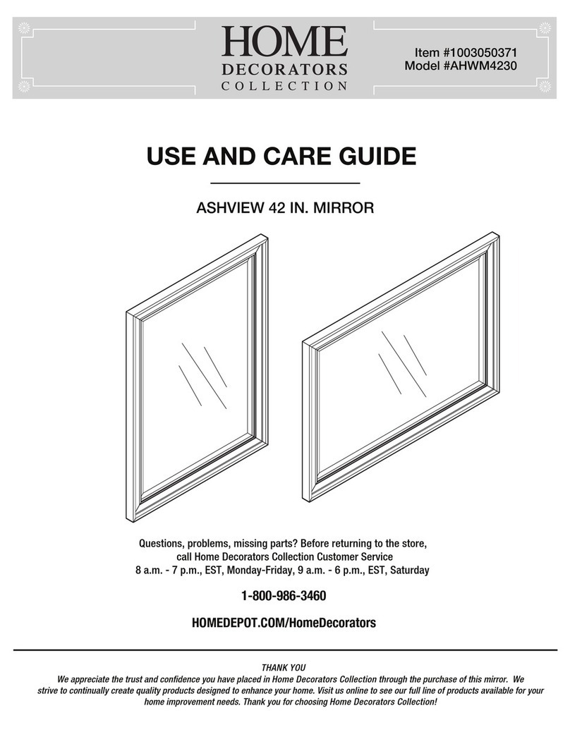 Home Decorators Collection ASHVIEW AHWM4230 Use and care guide