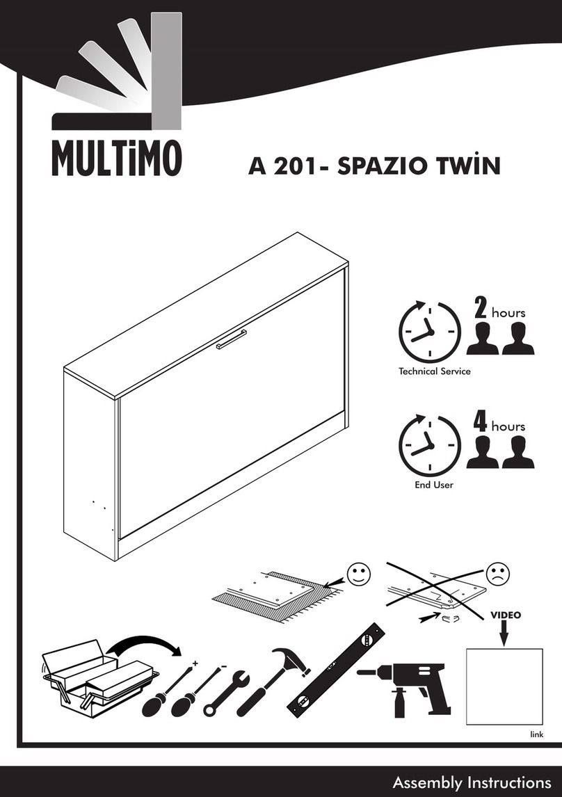 Multimo A 201-SPAZIO TWIN Assembly instructions