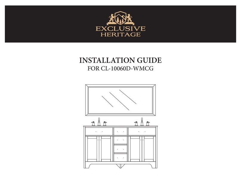Exclusive Heritage CL-10060D-WMCG installation guide Exclusive Heritage CL-10060D-WMCG installation guide