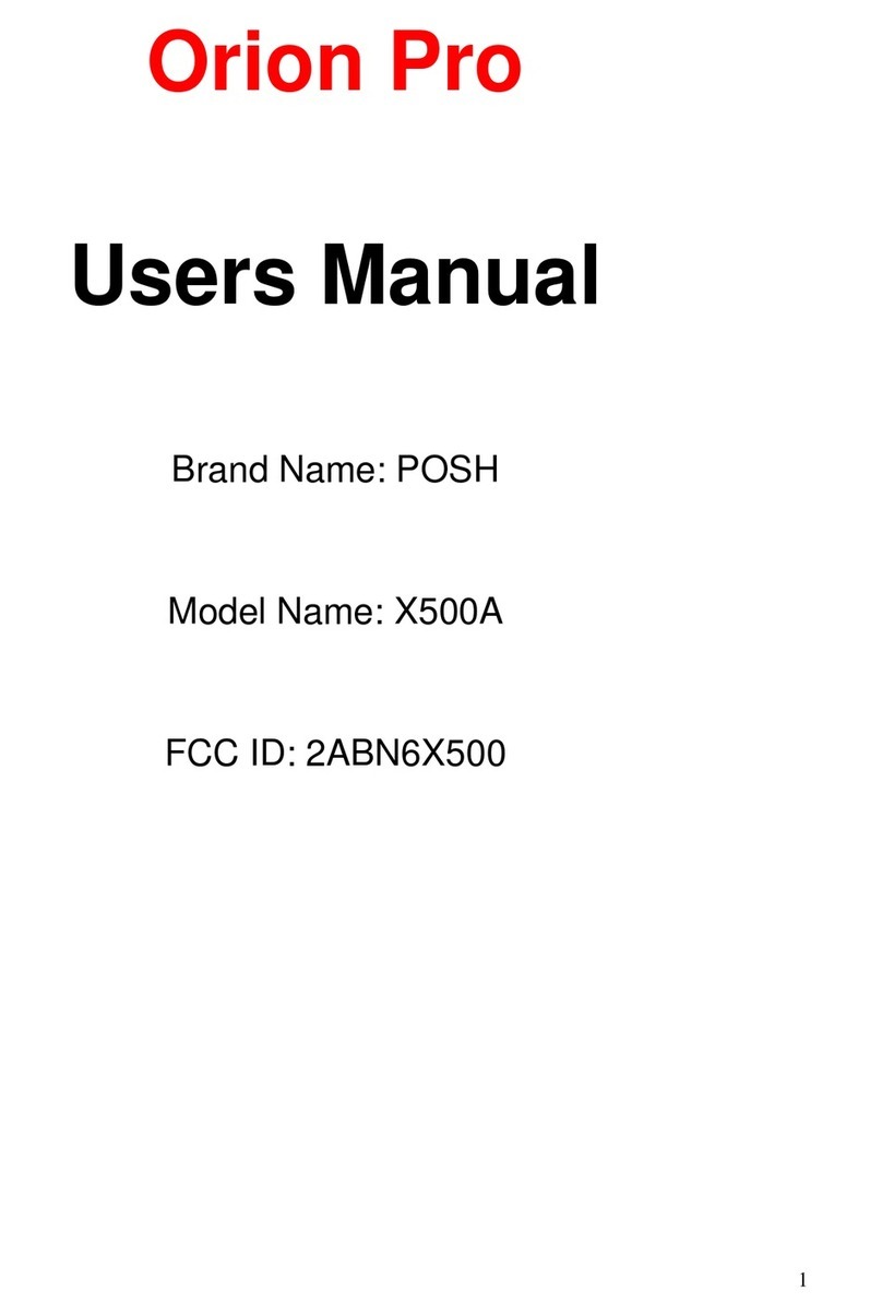 Posh Orion Pro Abridged user manual