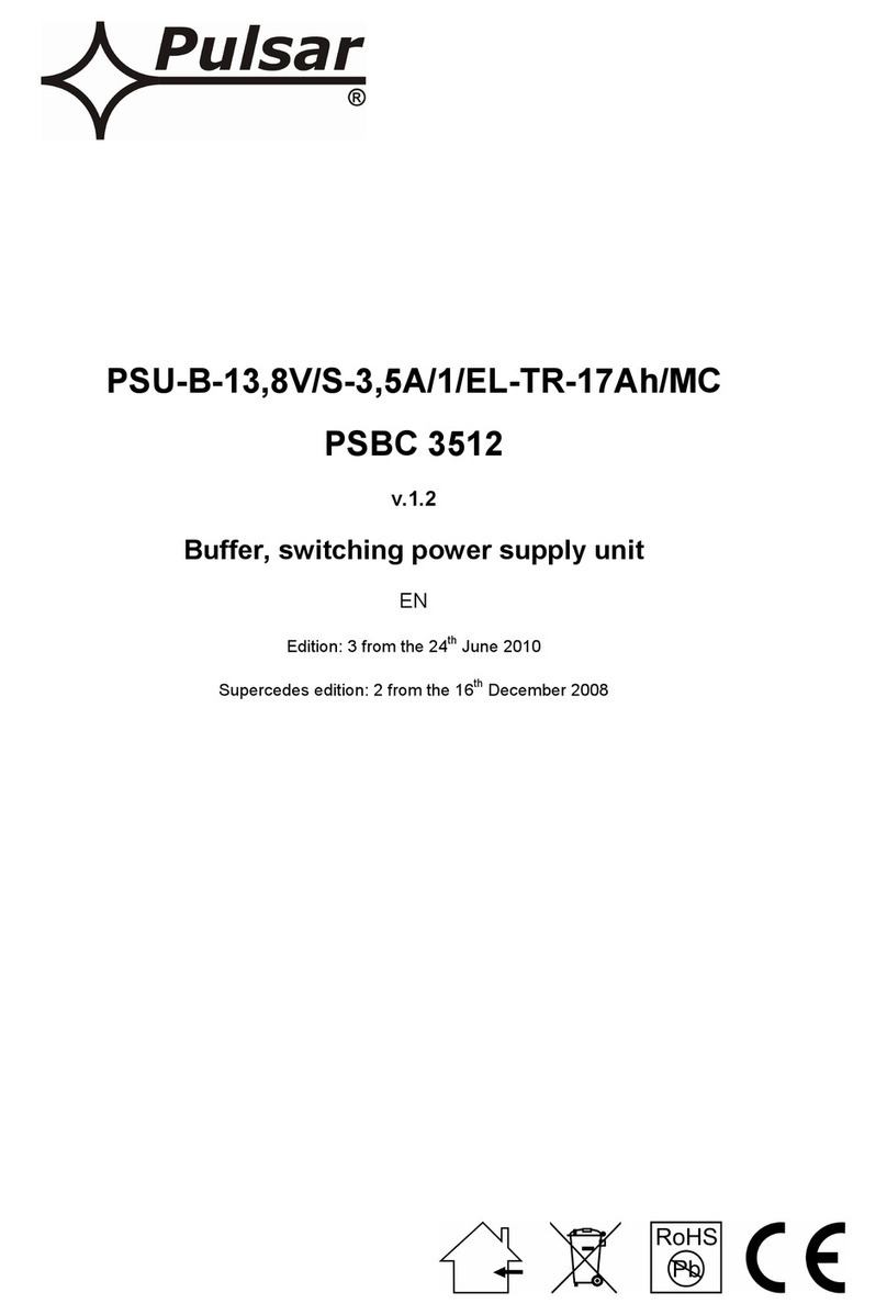 Pulsar PSU-B-13,8V/S-3,5A/1/EL-TR-17Ah/MC quick start guide