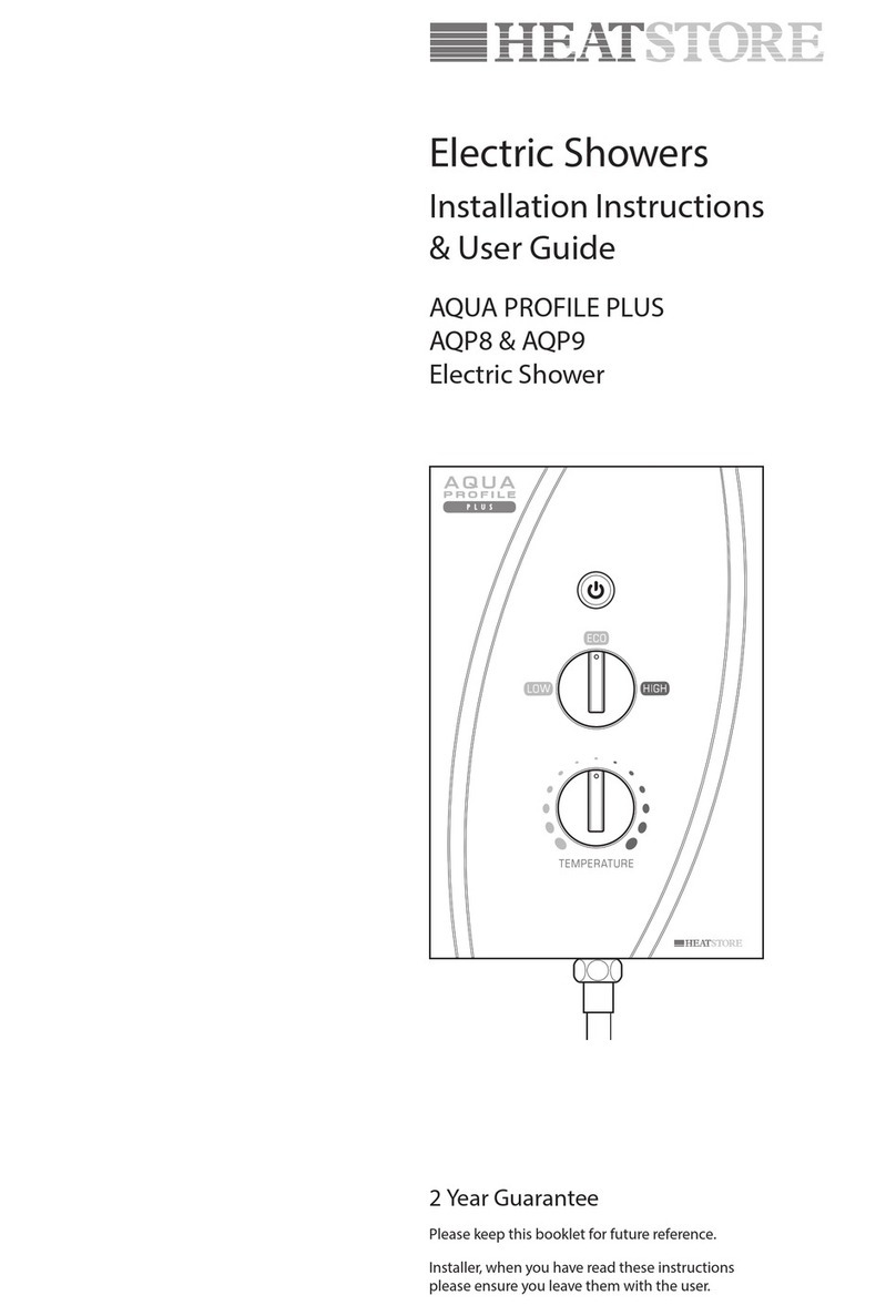 Heatstore AQUA PROFILE PLUS AQP8 Installation instructions & user guide