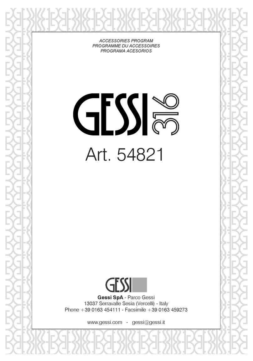 Gessi 316 54821 manual