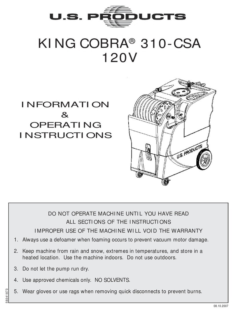 U.S. Products KING COBRA 310-CSA User manual U.S. Products KING COBRA 310-CSA User manual