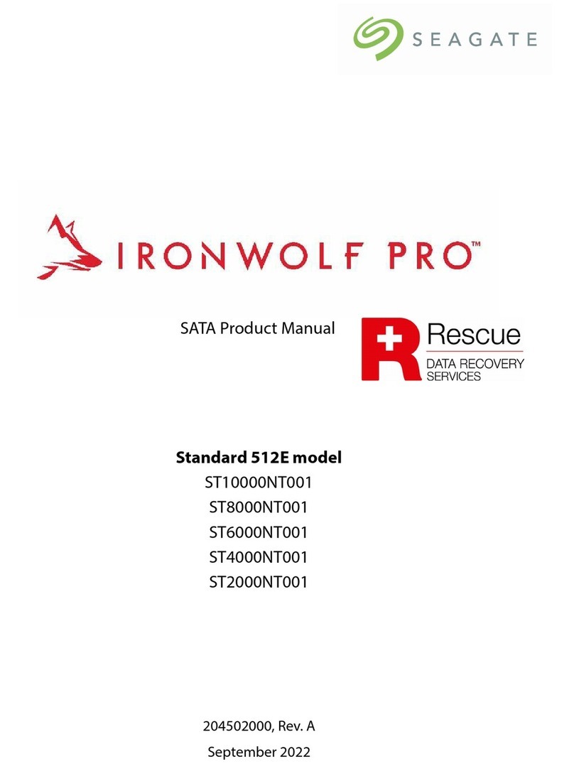 Seagate IRONWOLF PRO ST10000NT001 User manual
