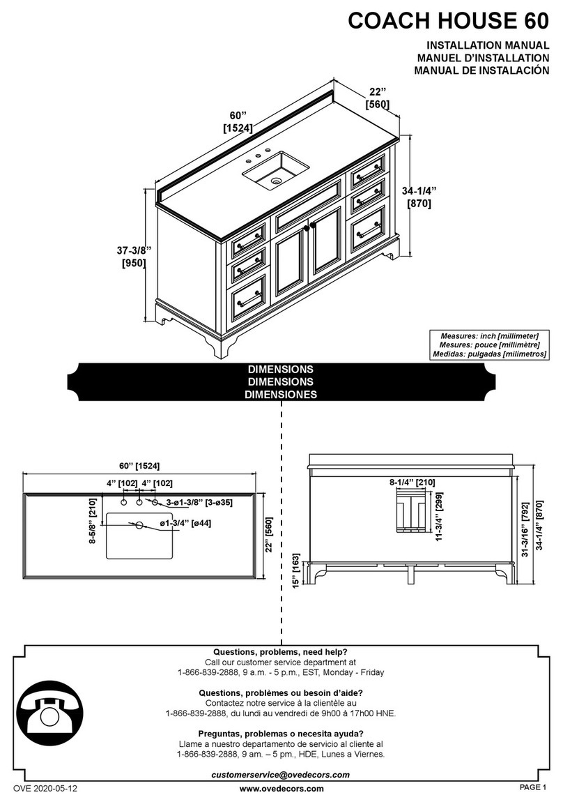 OVE COACH HOUSE 60 User manual