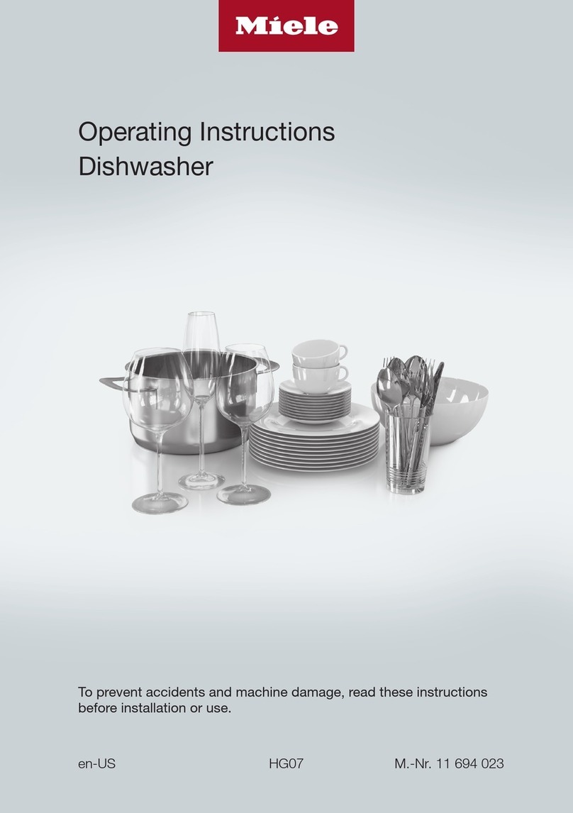 Miele G 5006 operating instructions