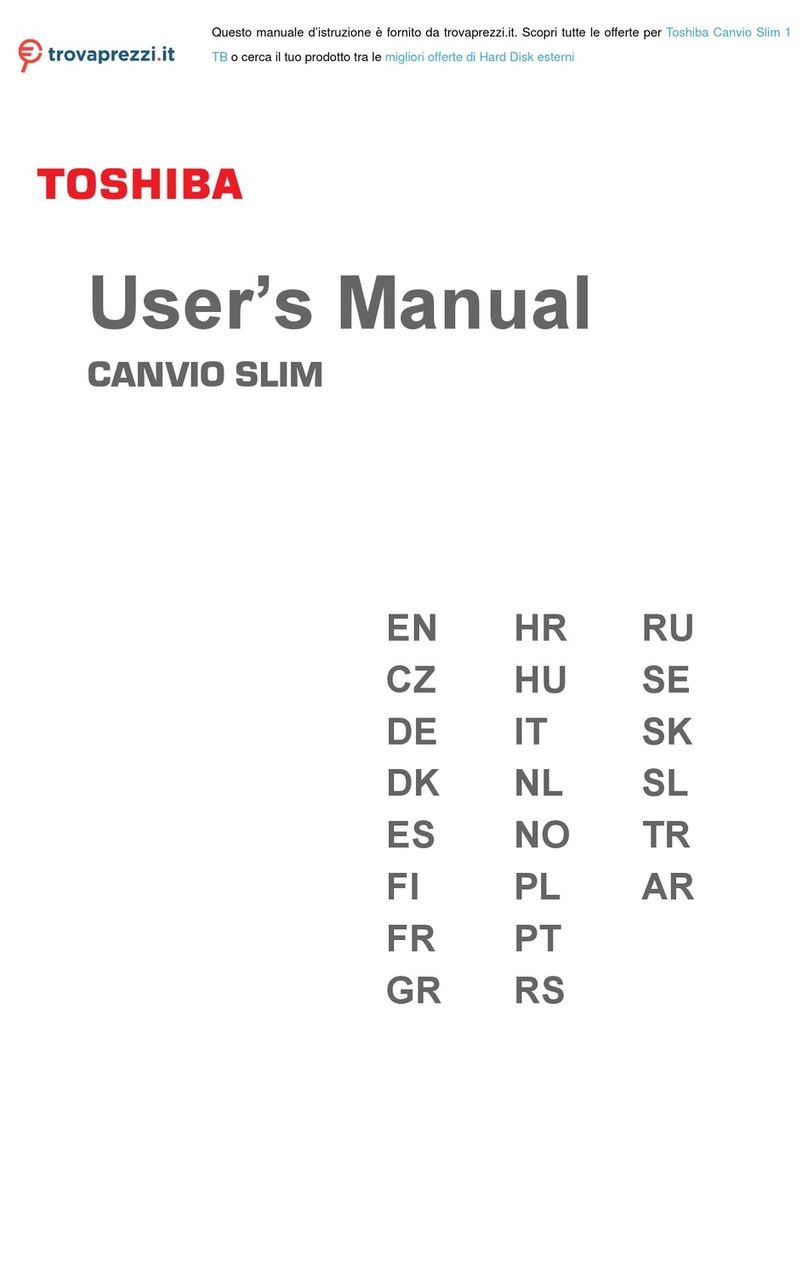 Toshiba Canvio Slim User manual