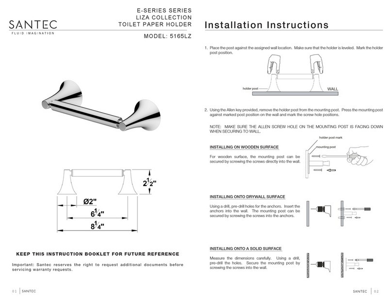 Santec LIZA E Series installation instructions