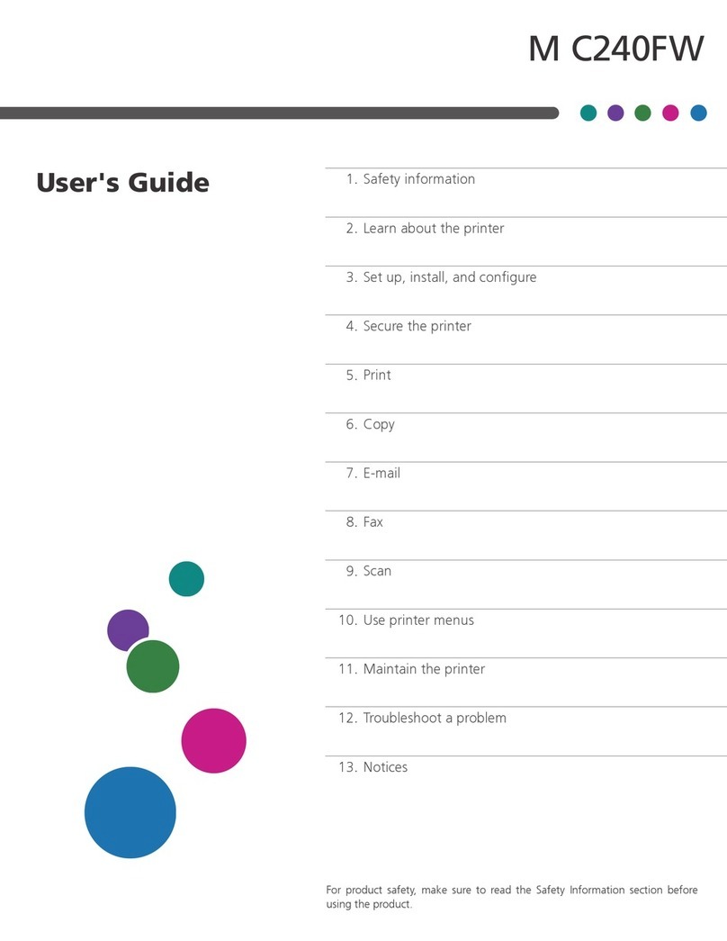 Lexmark M C240FW User manual