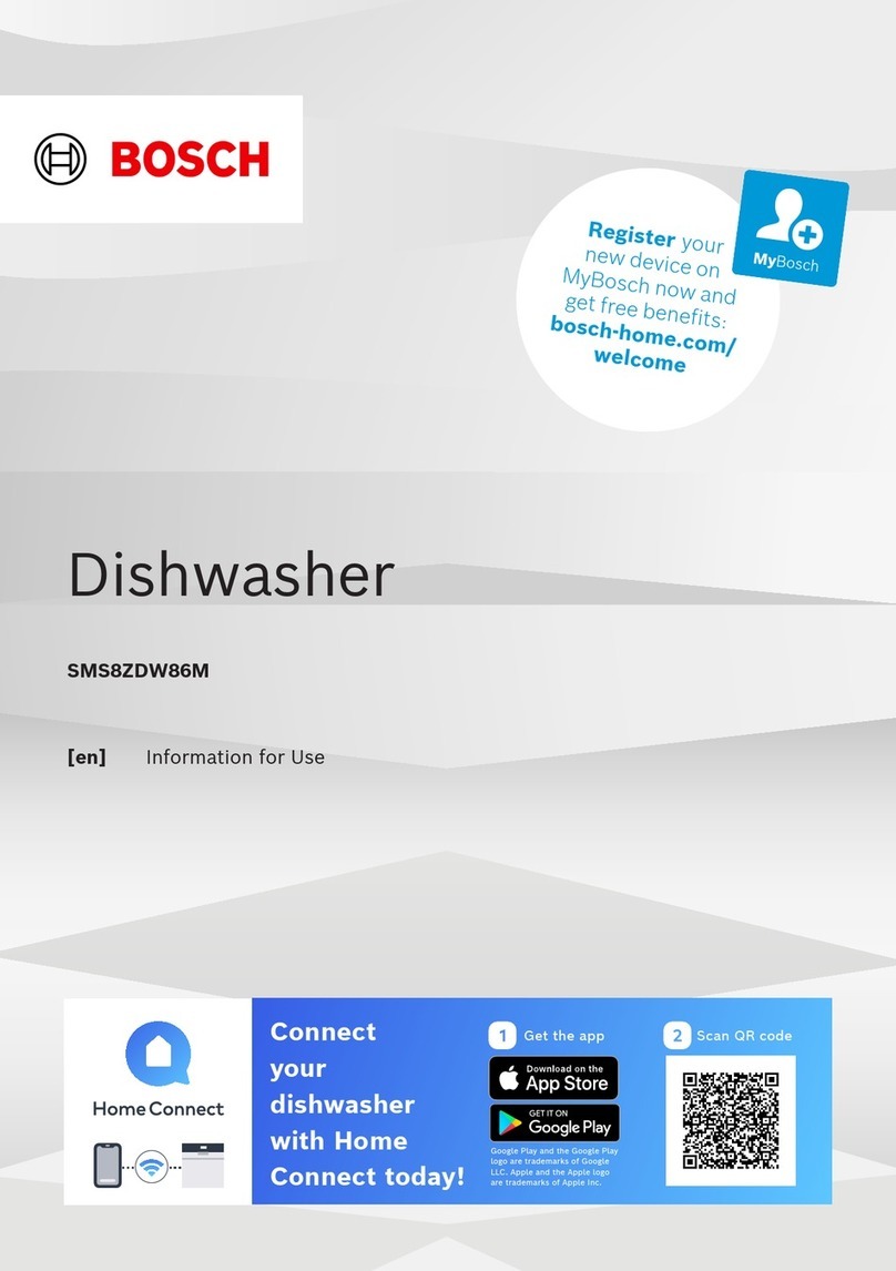 Bosch SMS8ZDW86M INFORMATION FOR USE