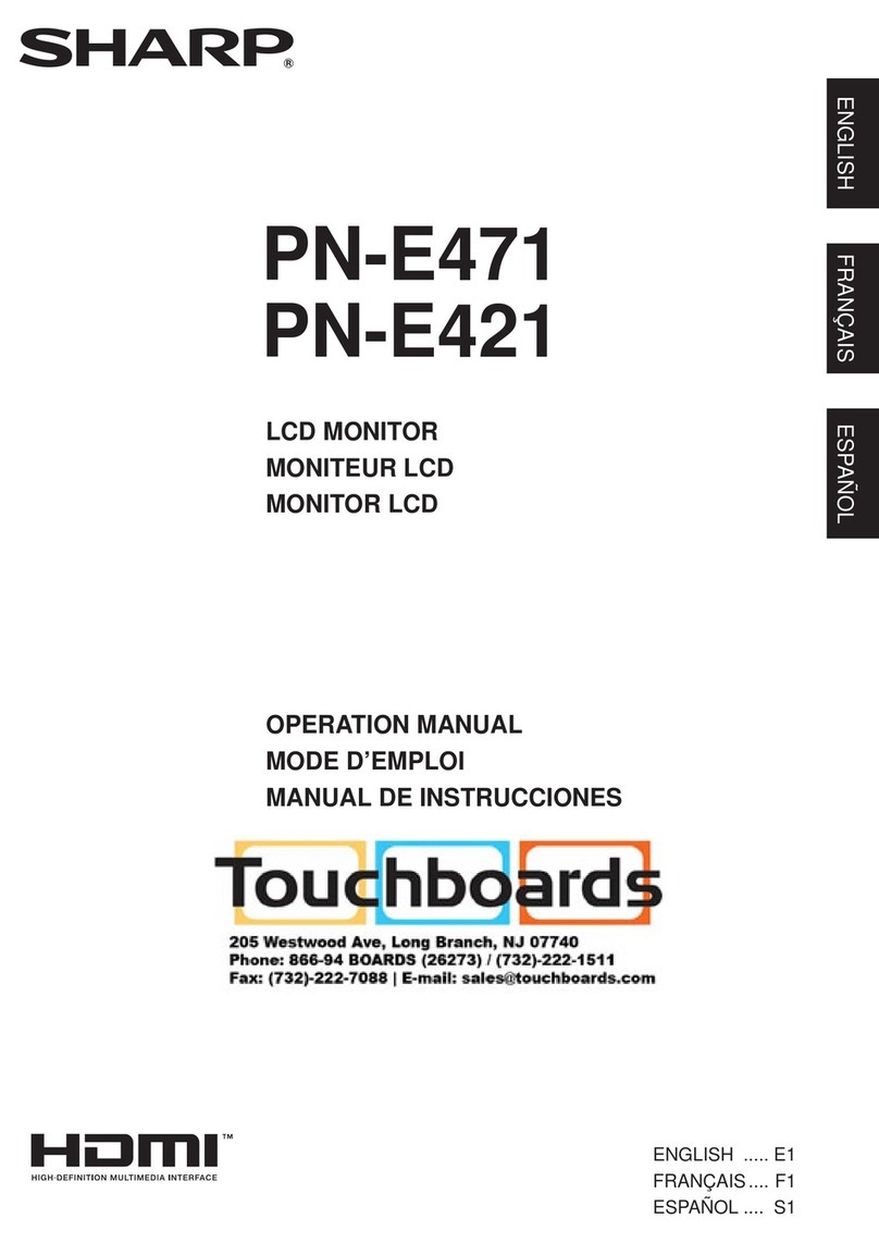 Sharp PN-E471 User manual