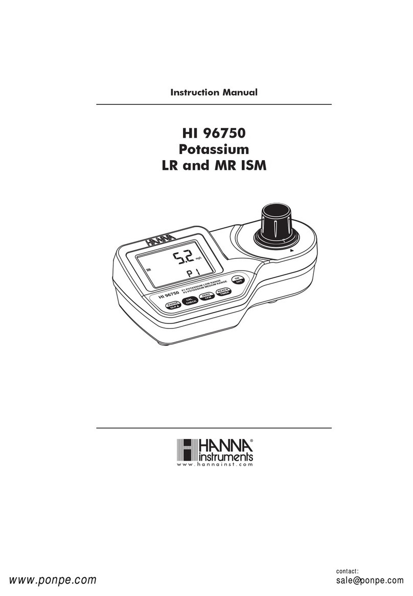Hanna Instruments HI 96750 User manual