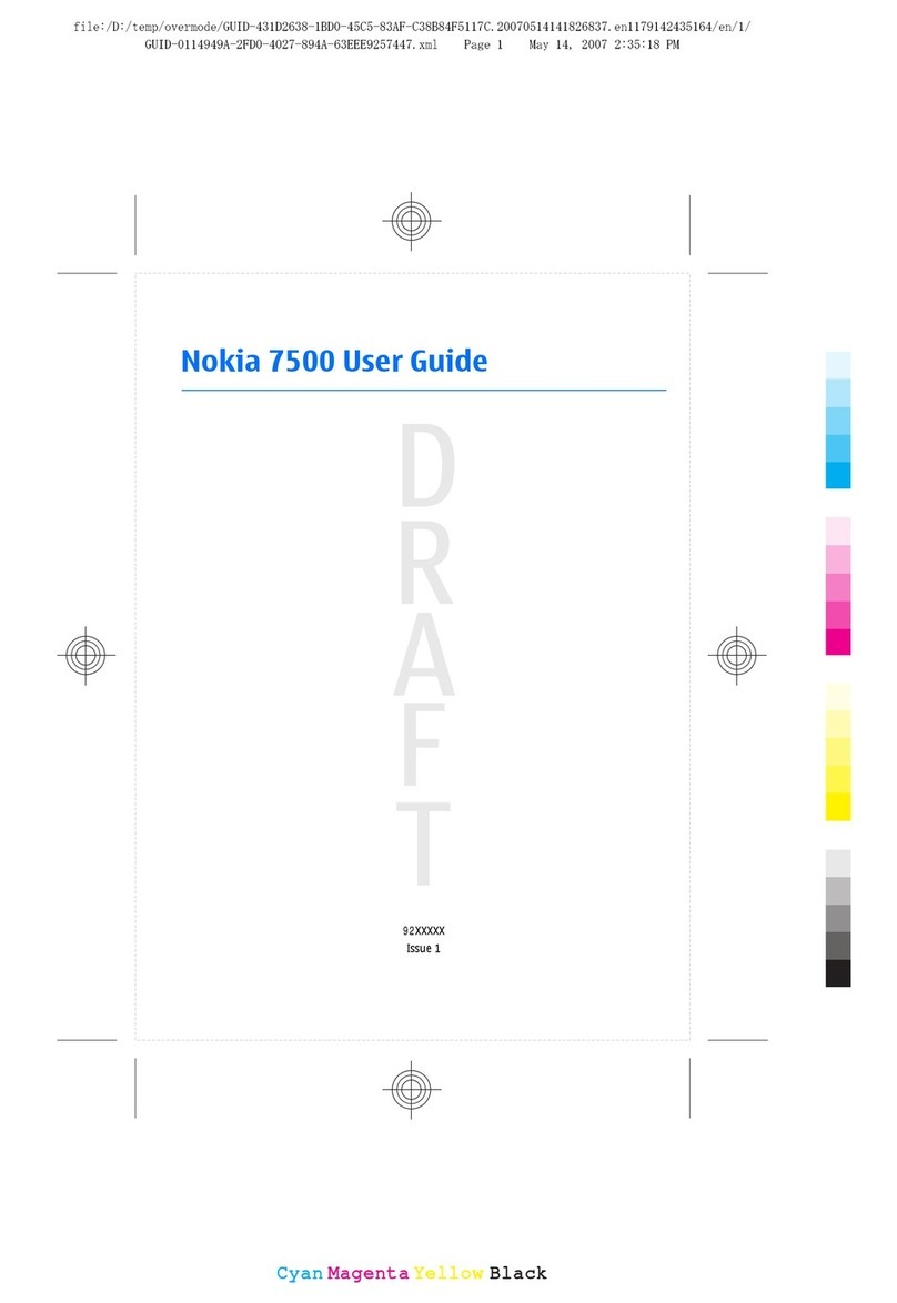Nokia 7500 User manual
