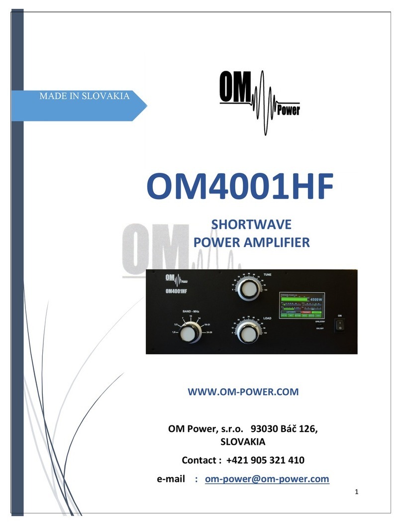 OM POWER OM4001HF manual