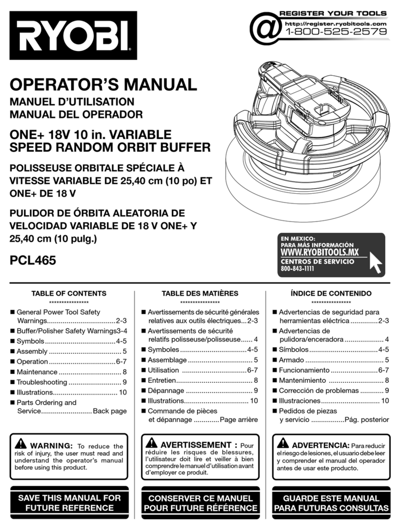 Ryobi ONE+ PCL465 User manual