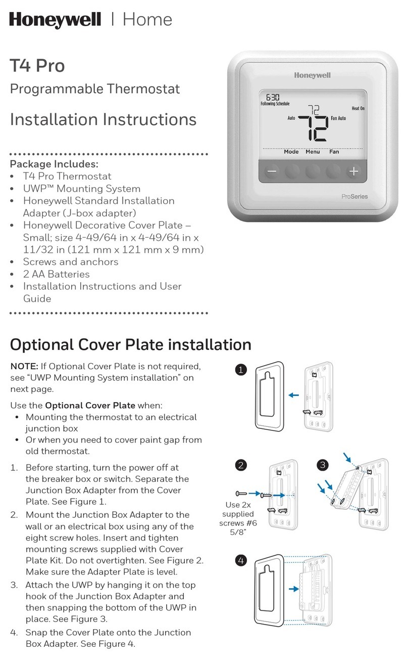 Honeywell TH4210U2002 User manual