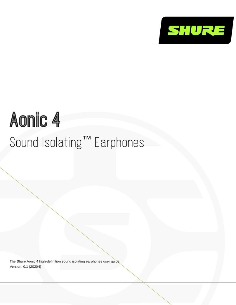 Shure Sound Isolating Aonic 4 manual