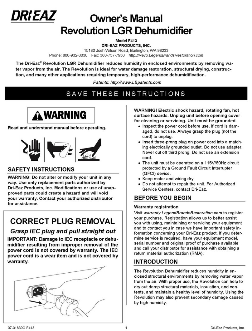 Drieaz F413 User manual