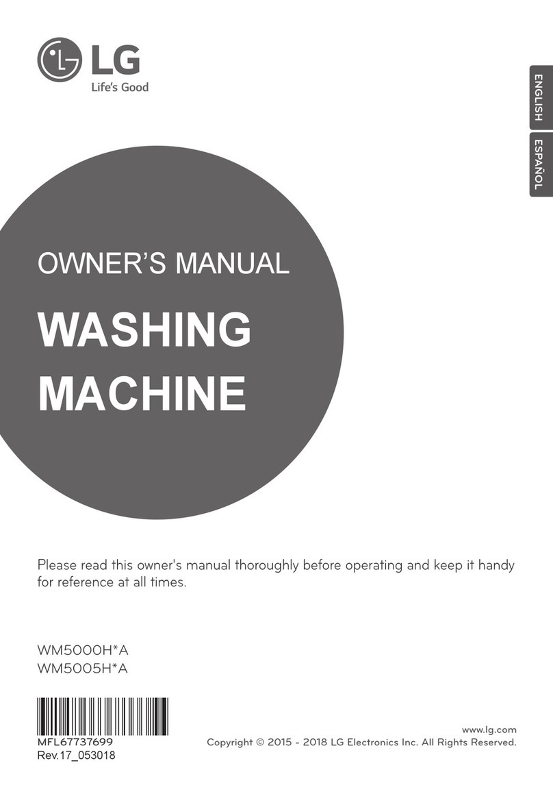LG WM5005H A Series owner's manual