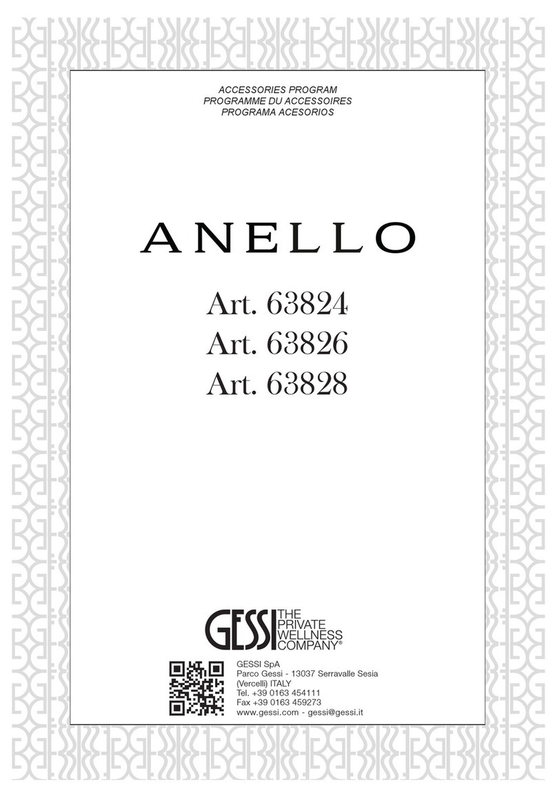 Gessi ANELLO 63824 User manual
