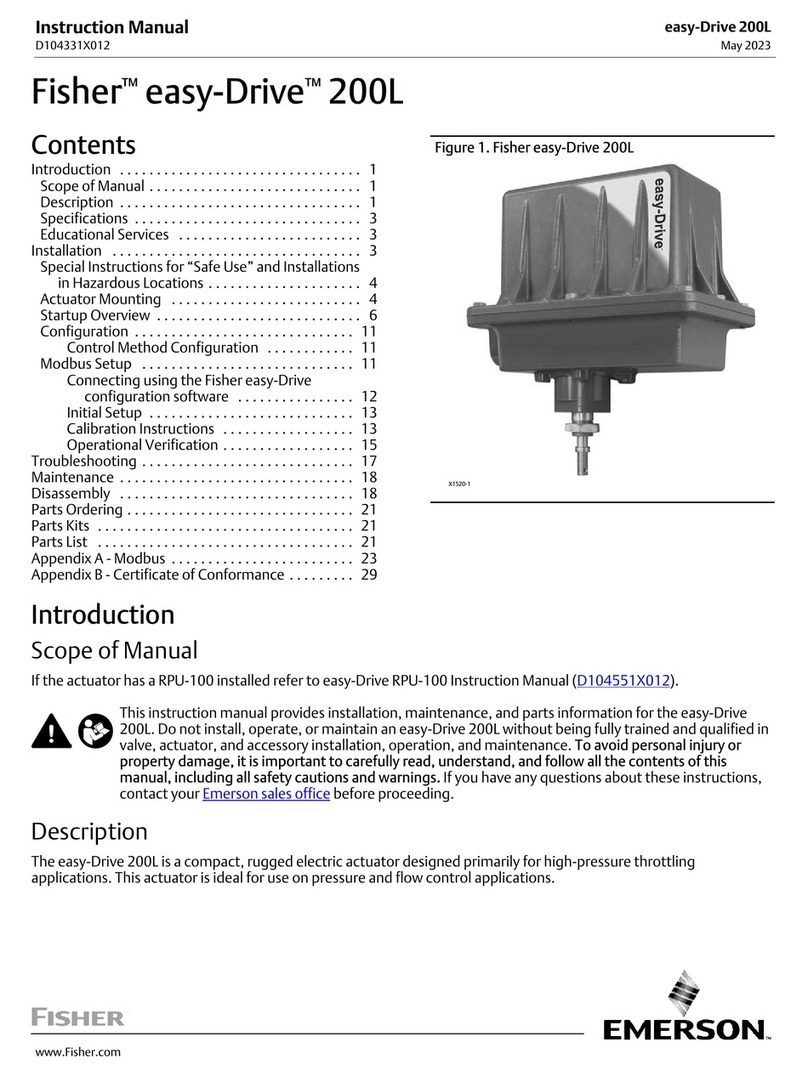 Emerson Fisher easy-Drive 200L User manual