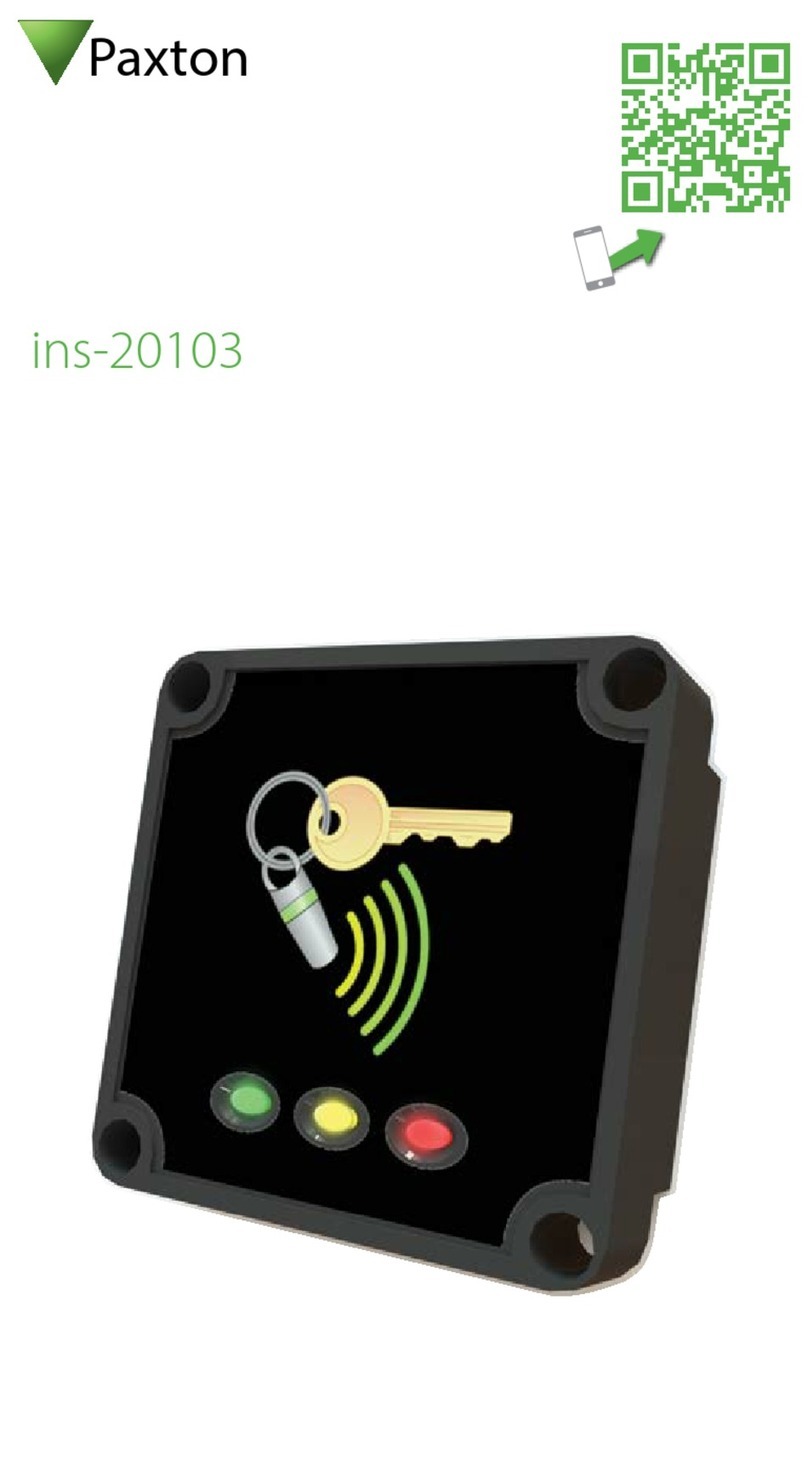 Paxton ins-20103 quick start guide