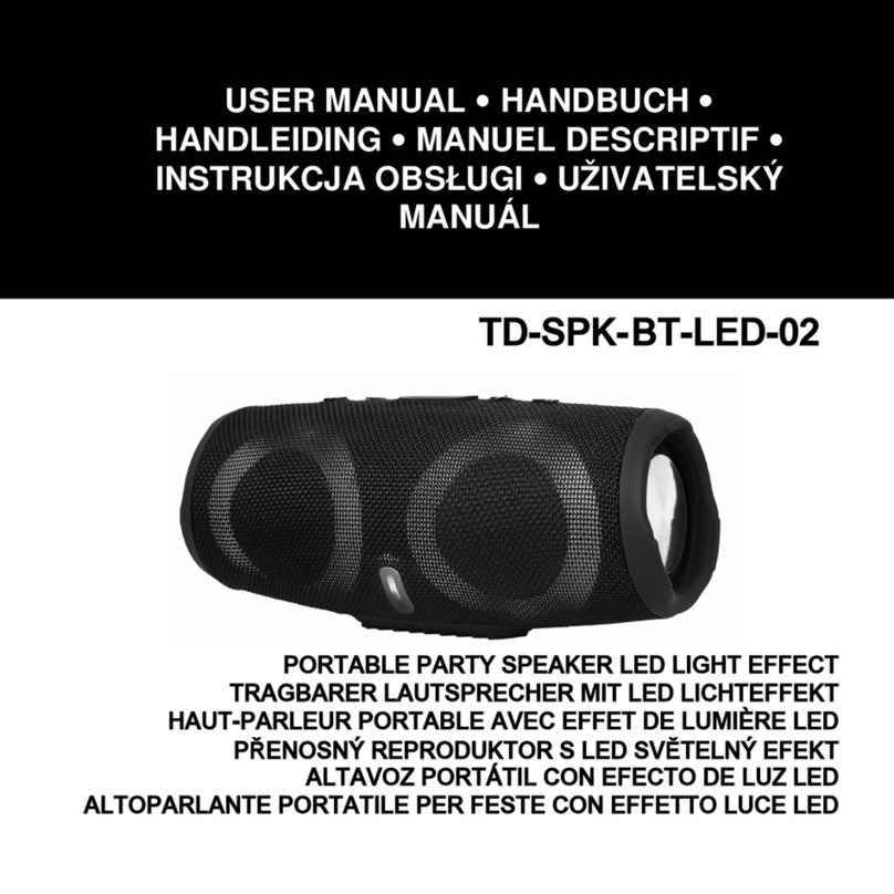 Gembird TD-SPK- BT-LED-02 User manual