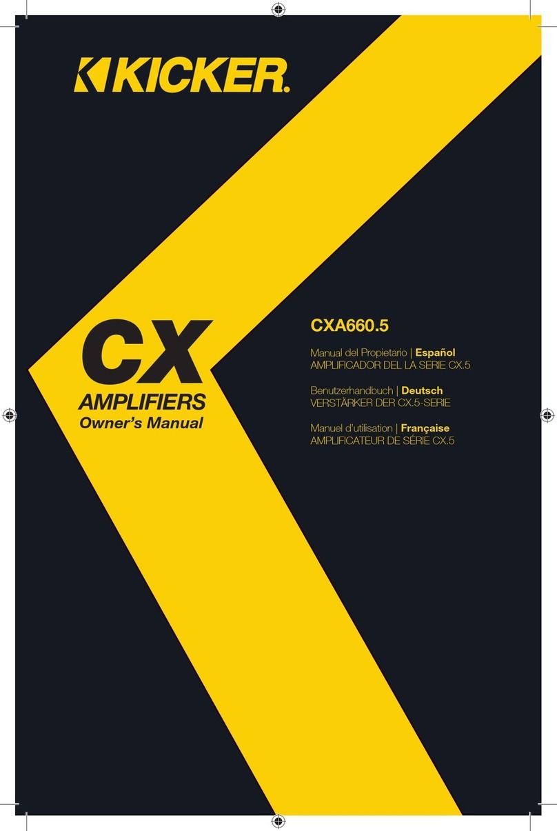 Kicker CXA660.5 User manual