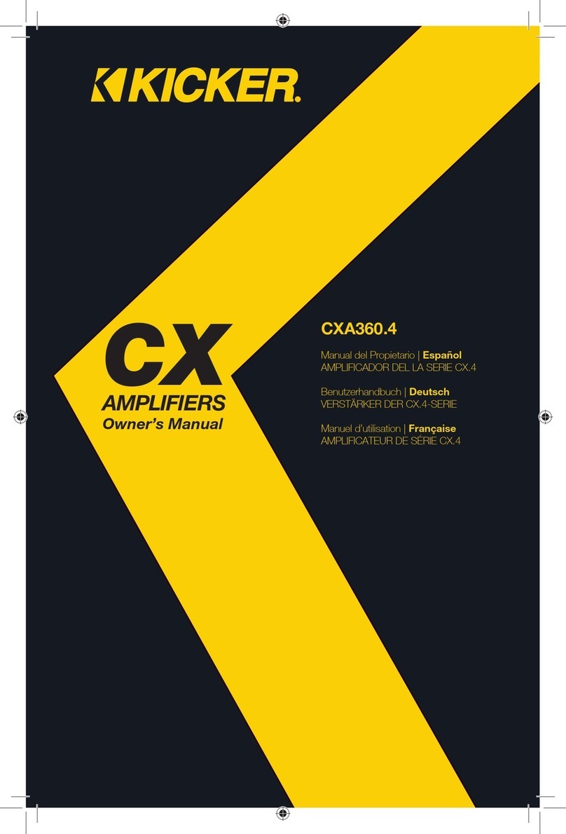 Kicker CXA360.4 owner's manual