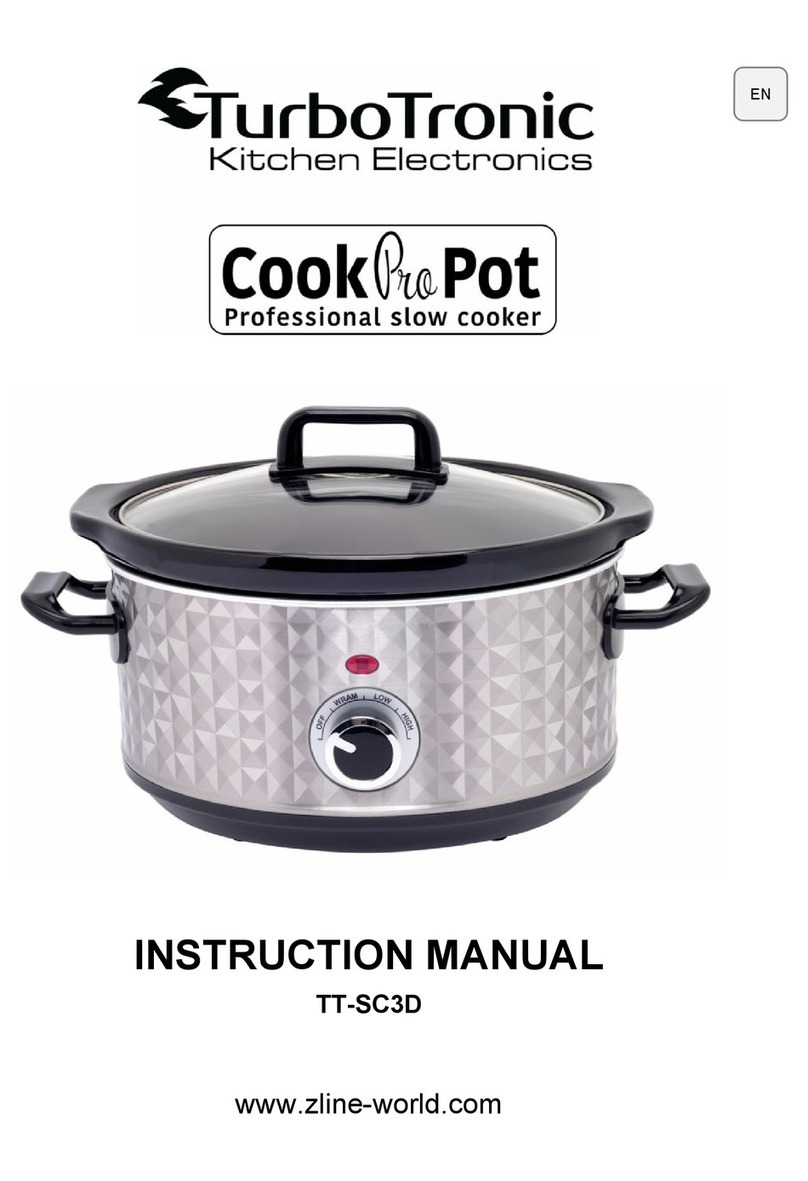 TurboTronic Cook Pro Pot TT-SC3D instruction manual