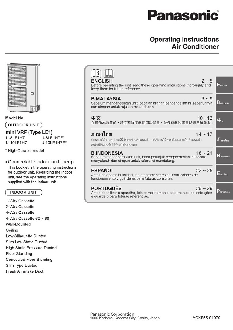 Panasonic U-8LE1H7E Series User manual Panasonic U-8LE1H7E Series User manual