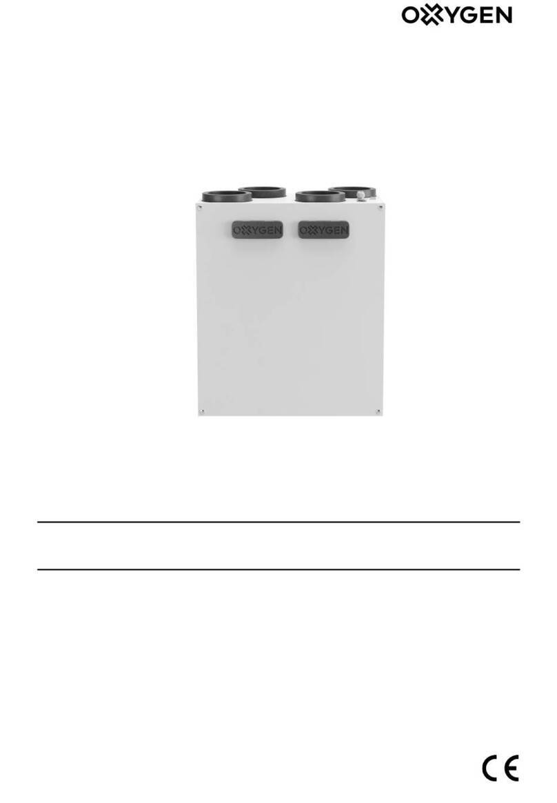 Oxygen X-Air V200E User manual