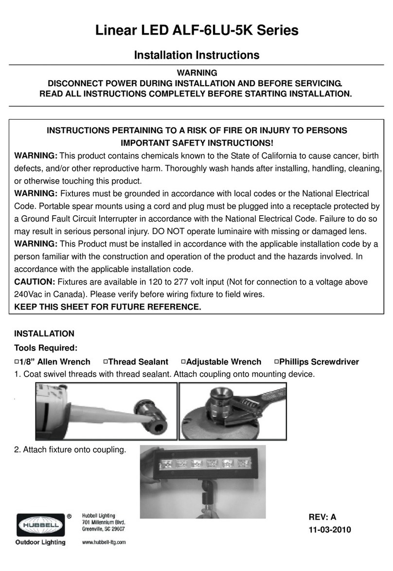 Hubbell LED ALF-6LU-5K Series User manual