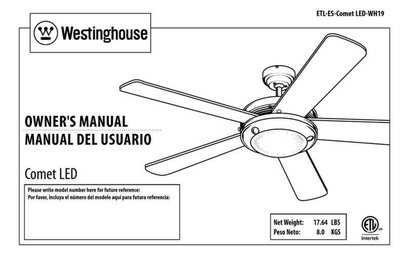 Westinghouse Comet LED owner's manual